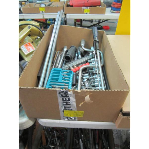 MISC. 1/2" SOCKETS, RATCHETS, SWING BARS, EXTENSIONS, ETC.