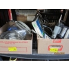 Image 1 : 2 FLATS OF BAKING DISHES, COFFEE GRINDER, ETC.