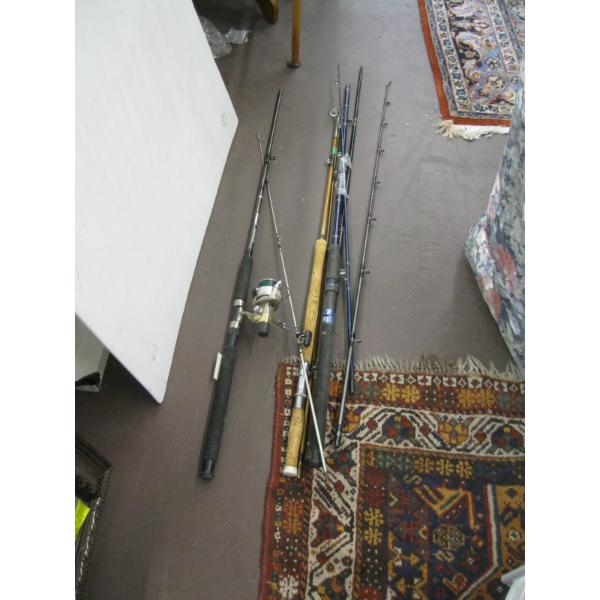 SPINNING ROD & REEL & 3 SPINNING RODS