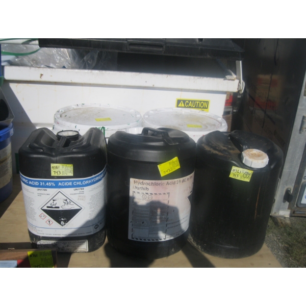 ASST. CHEMICALS, CHEESE WAX, ETC.