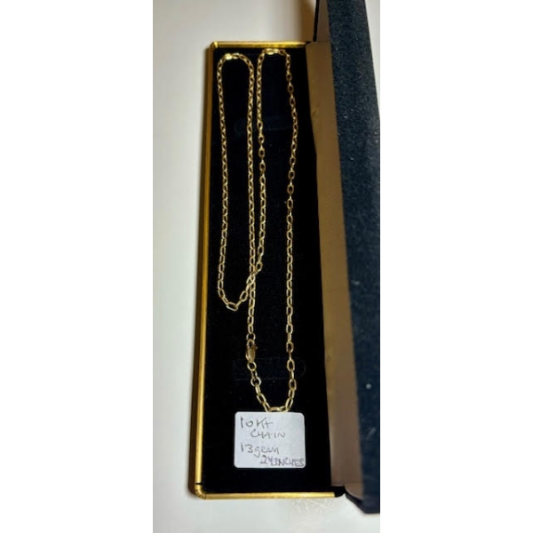 10KT 24” CHAIN - 13G