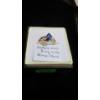 Image 1 : LADIES 10KT RING W/BLUE STONE, SZ 7.5
