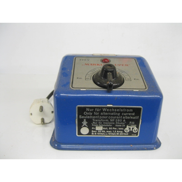 MARKLIN SUPER 280 TRAIN TRANSFORMER - 220V