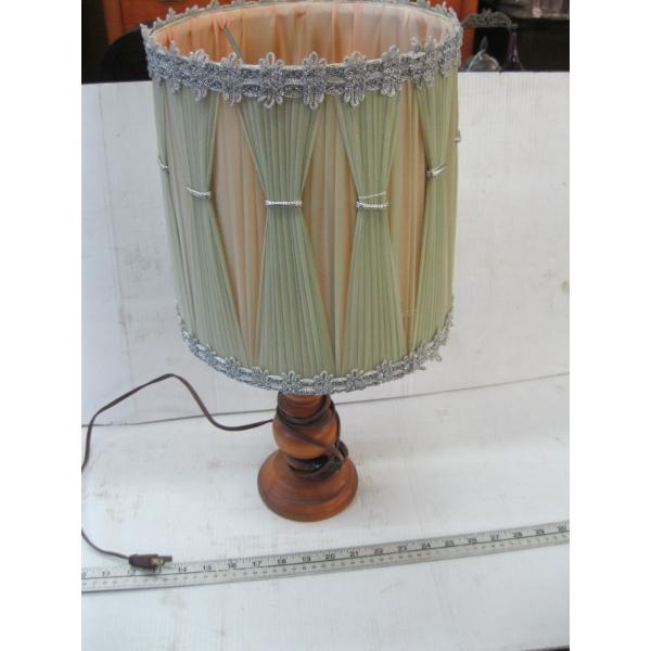 WOODEN TURNED LAMP