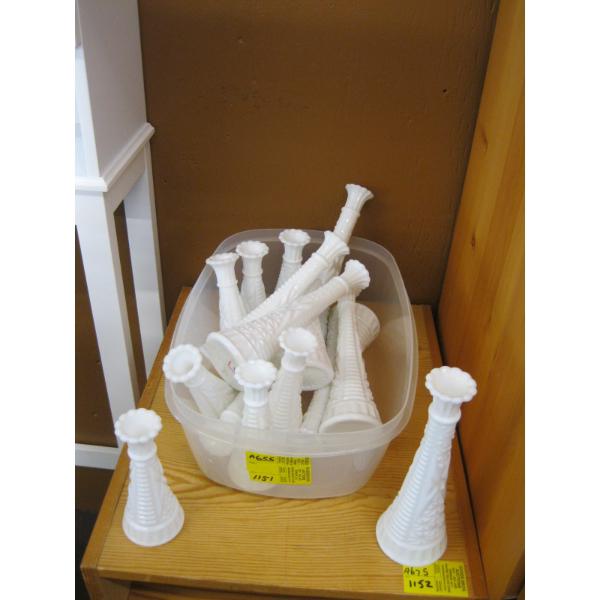 MILK GLASS VASES
