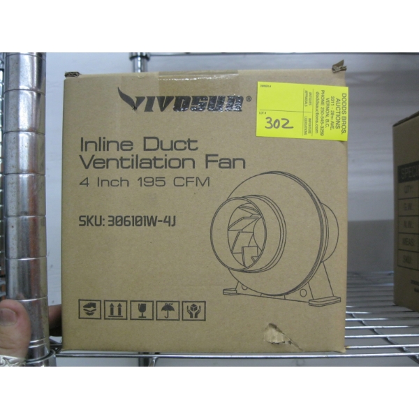 NEW INLINE 4" FAN