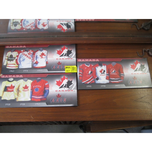 3 MOLSON CANADIAN JERSEY PLAQUES