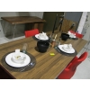 Image 1 : LG. LOT OF ASST. ITEMS ON TABLE - MIKASA DISHES, BOWLS, CANDLESTICKS, ETC.