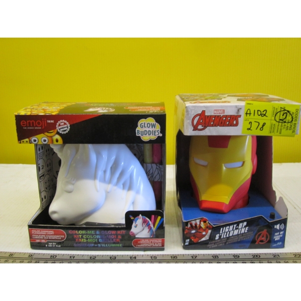 COLOR ME GLOW KIT & AVENGERS FLICKERING MASK
