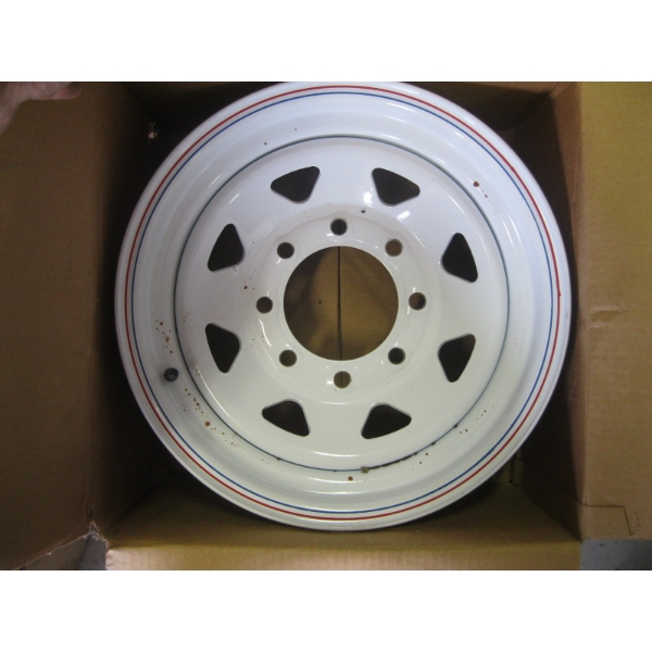 NEW 8 BOLT 6.5 CENTER TRAILER RIM - 6X16 - 