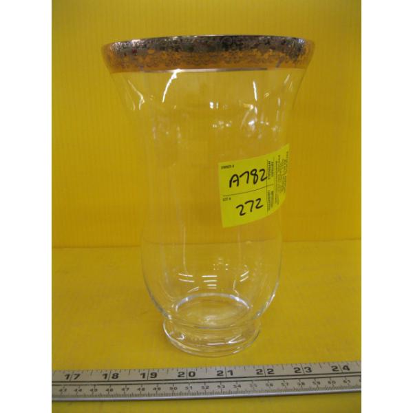 MOSERS 24KT GOLD RIM CRYSTAL VASE