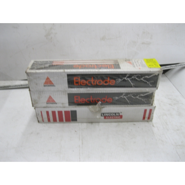 2 BOXES OF ARC WELD 230 WELDING ROD & 1 BOX OF FLEETWELD 35 E6011 WELDING ROD