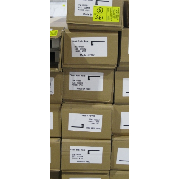 5 BOXES OF FLUSH STAIR NOSE