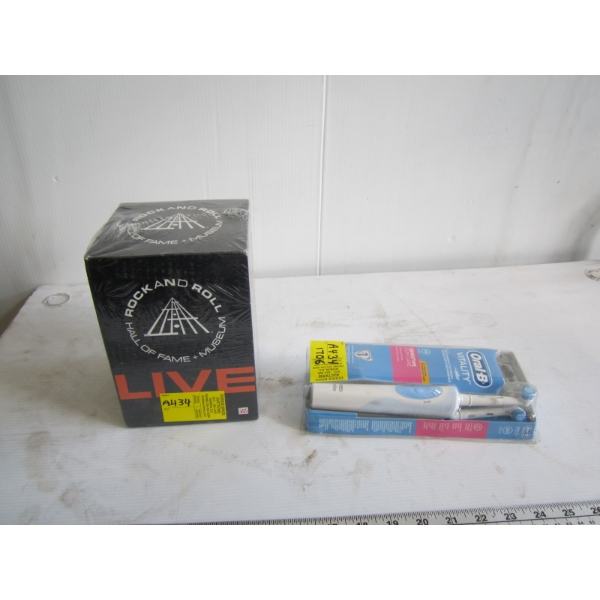 NEW ROCK 'N ROLL HALL OF FAME DVD SET & NEW ORAL B ELECTRIC TOOTHBRUSH