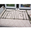 Image 2 : DOUBLE SIZE BOX SPRING/MATTRESS W/ROLLER FRAME, HEADBOARD - MISSING 1 LEG