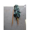 Image 1 : GREEN UMBRELLA W/WOODEN POLE