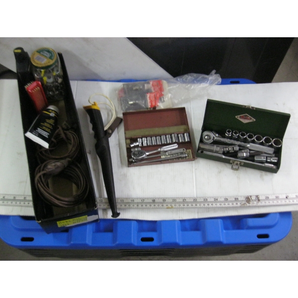 MISC. SOCKET SETS, KNIFE, ETC.