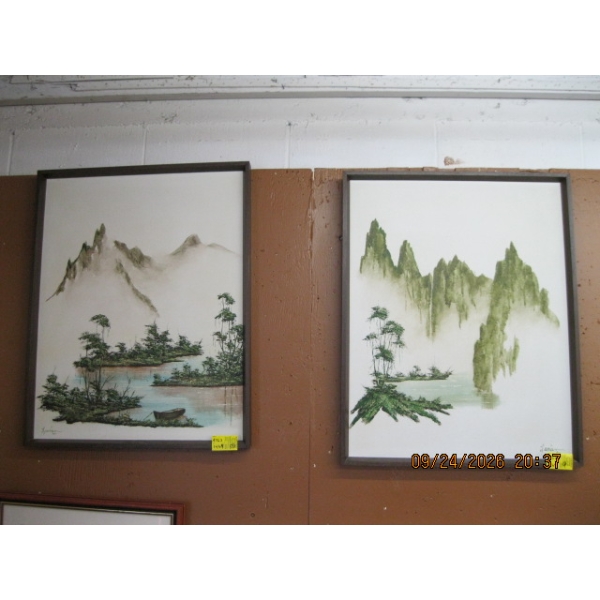 PAIR OF SIGNED PAINTINGS