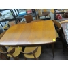 Image 1 : WOODEN MCM DINING TABLE W/6 CHAIRS