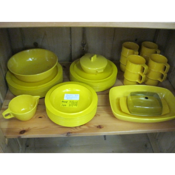 ROSTI YELLOW MCM MELAMINE DISHES