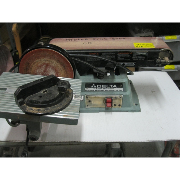 DELTA 4" BELT & 6" DISC SANDER