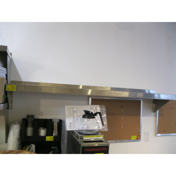 STAINLESS STEEL 60"X12" WALL MOUNT SHELF UNIT
