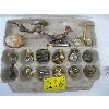 Image 1 : TRAY OF ASST. SM. FIGURINES, MARBLE EGG, ETC.