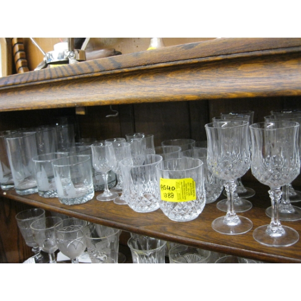 ASST. CRYSTAL & GLASS GLASSWARE