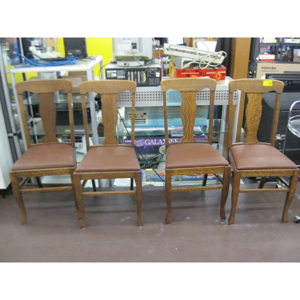 4 OAK CHAIRS