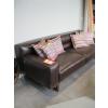 Image 2 : OMEGA DARK BROWN LEATHER SOFA
