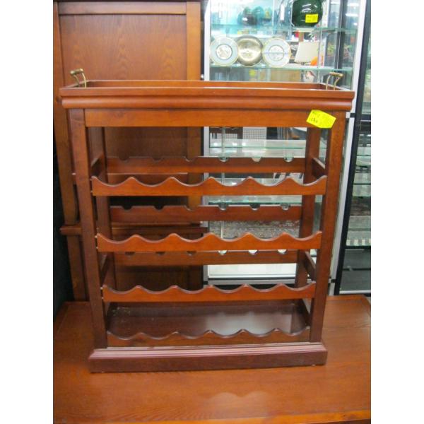 WINE RACK W/SERVING TRAY