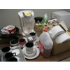 Image 2 : LG. LOT MISC. KEURIG MACHINE, COFFEE MUGS, KETTLE, ETC.