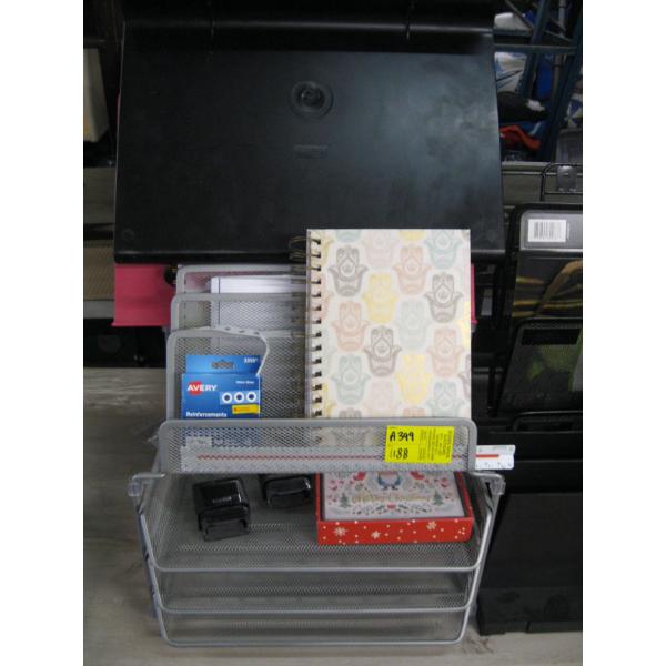 MISC. OFFICE FILE HOLDERS, ETC.