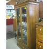 Image 2 : GLASS DOORED DISPLAY CABINET - BROKEN BACK