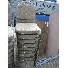 Image 1 : 10 CHROME FRAMED STACKING CHAIRS