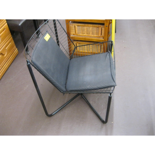 METAL FRAMED PADDED CHAIR