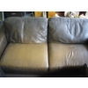 Image 3 : ITALIAN LEATHER COUCH & CHAIR
