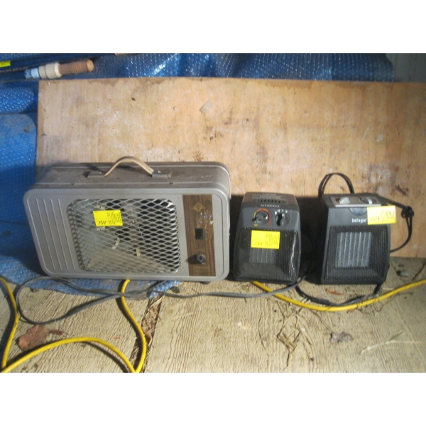 3 ELECTRIC HEATERS