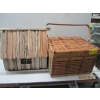 Image 1 : WOODEN SM. HOUSE & A PICNIC BASKET CRATE