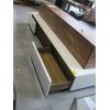 Image 2 : WHITE/WOOD 2 DRAWER/1 FOLD DOWN DOOR CABINET