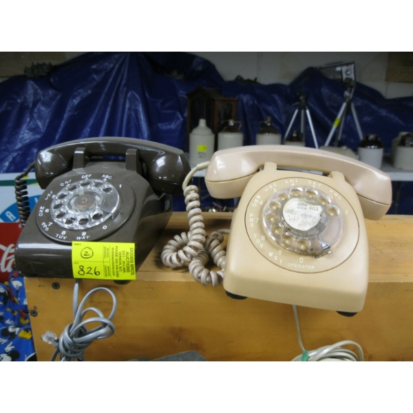 BROWN & TAN DIAL TELEPHONES