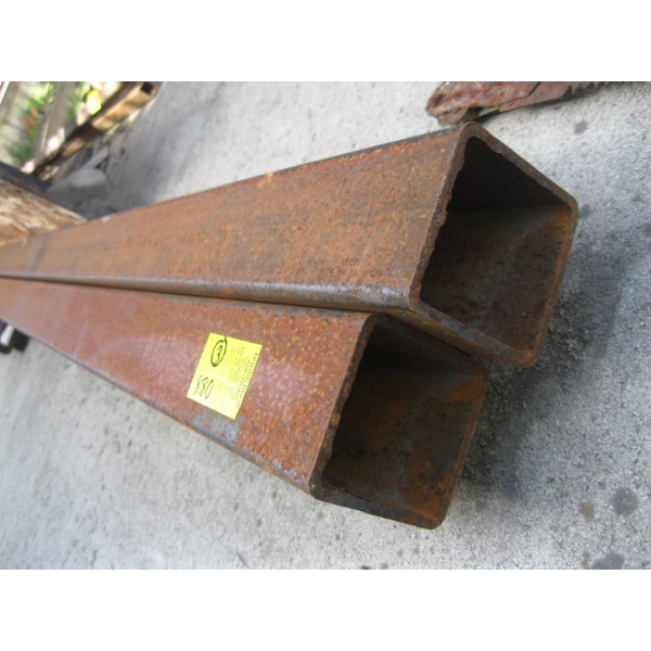 3 PIECES OF 3"X3"X1/8" TUBING - 2 PIECES 40' LONG & 1 PIECE 20' LONG