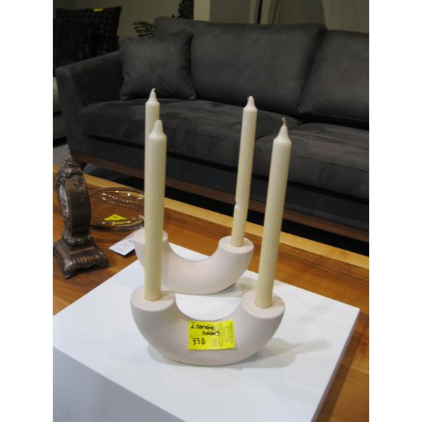 2 CANDLEHOLDERS