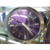 Image 2 : PURPLE BIG BEN CLOCK & A PURPLE GLASS VASE