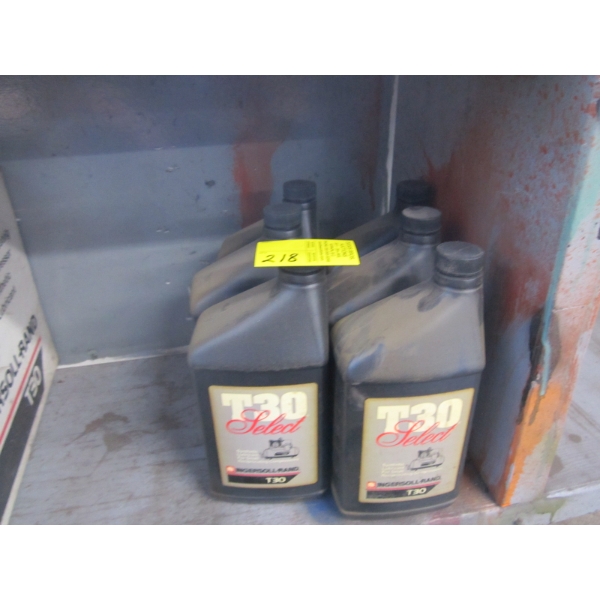 6 - 1L CONTAINERS OF INGERSOLL RAND SYNTHETIC COMPRESSOR LUBRICANT