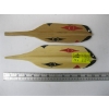 Image 1 : 2 CARVED & PAINTED FEATHERS