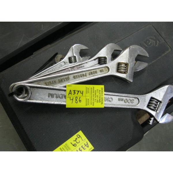 5 CRESCENT WRENCHES