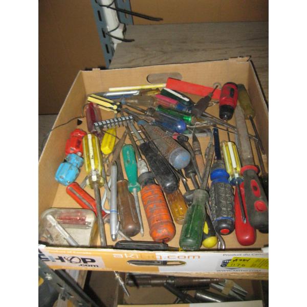 BOX OF ASST. SCREWDRIVERS