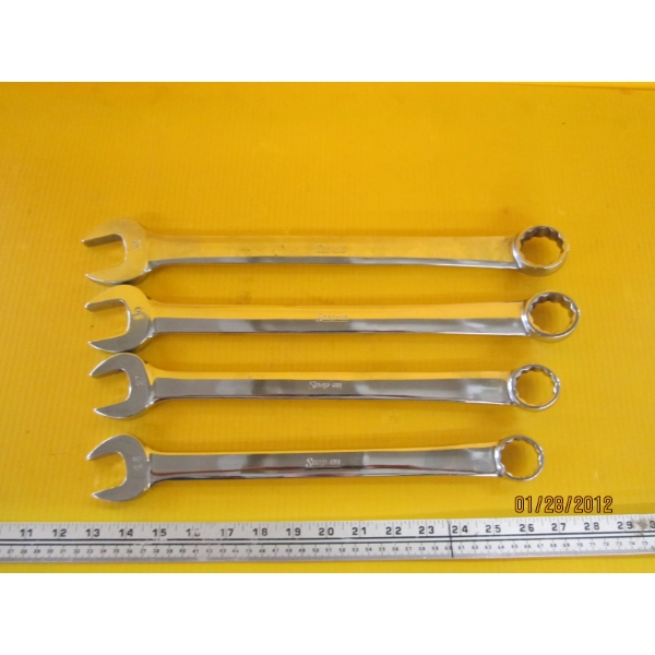 4 STANDARD SNAP ON WRENCHES