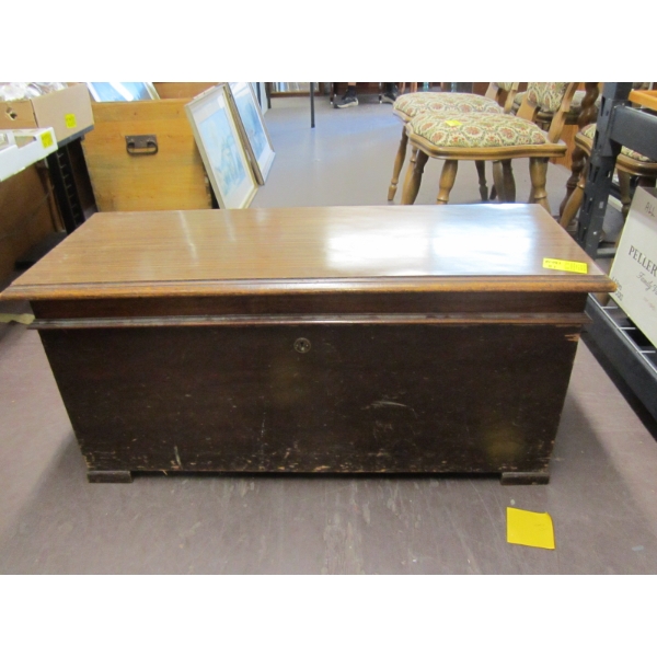 HEAVY WOOD CASED TRUNK